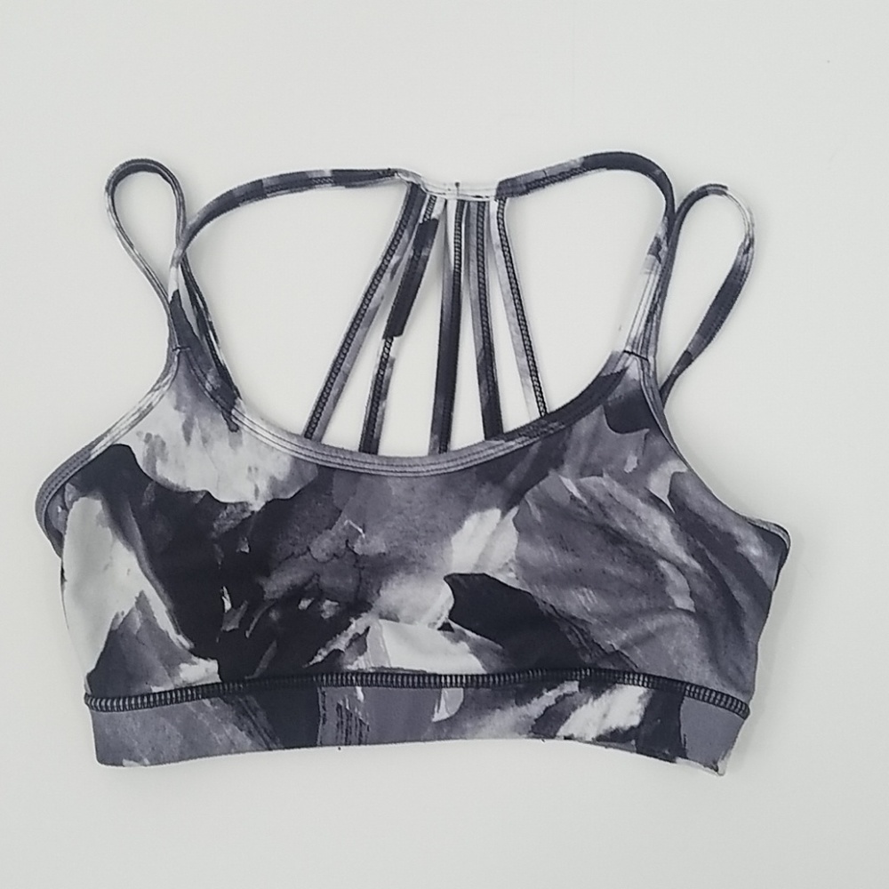 Gaiam - Strappy Watercolor Sports Bra